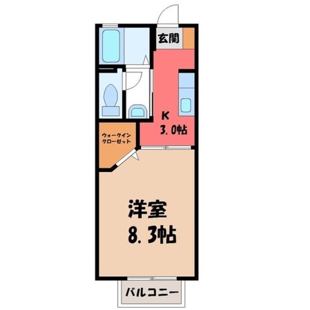 江曽島駅 徒歩10分 2階の物件間取画像